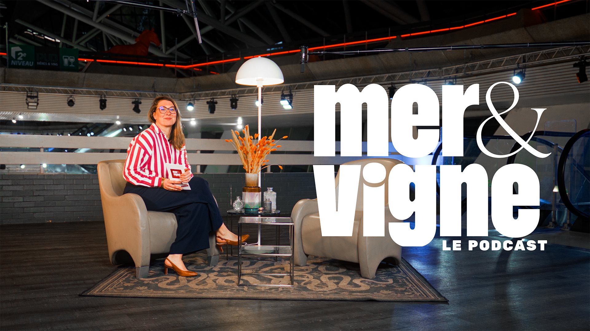 Le plateau Mer & Vigne, le podcast, installé au cœur du salon